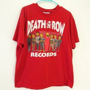 Headgear Classics Men's Death Row Records T-Shirt XL Red